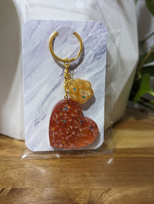 Handmade Resin Keychains with Assorted Charms